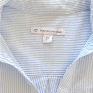 Southern tide seersucker tunic top! Like New